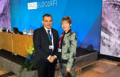 3 December 2019  The delegation of the European Integration Committee at the 62nd COSAC Plenary Meeting in Helsinki